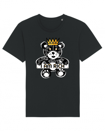 I Am Rich - Black Teddy Bear Black