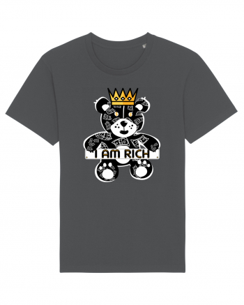 I Am Rich - Black Teddy Bear Anthracite