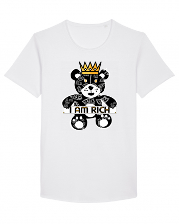 I Am Rich - Black Teddy Bear White