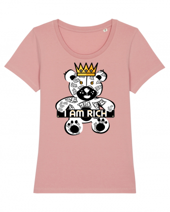 I Am Rich - White Teddy Bear Canyon Pink