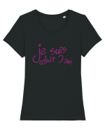 jeSuisWhatIam Tricou mânecă scurtă guler larg fitted Damă Expresser
