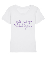 kakukktojás Tricou mânecă scurtă guler larg fitted Damă Expresser