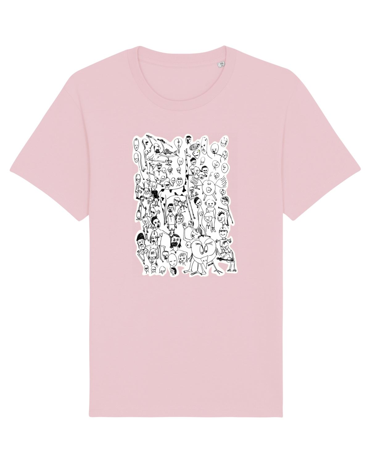 Tricou mânecă scurtă Unisex Rocker Cotton Pink