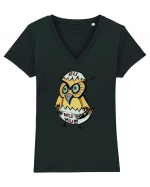 baby owl Tricou mânecă scurtă guler V Damă Evoker