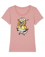 baby owl Tricou mânecă scurtă guler larg fitted Damă Expresser