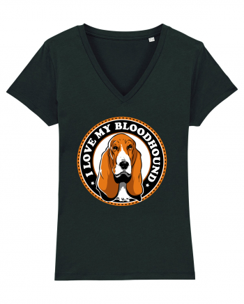 I Love My Bloodhound Black