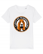 I Love My Bloodhound Tricou mânecă scurtă  Copii Mini Creator