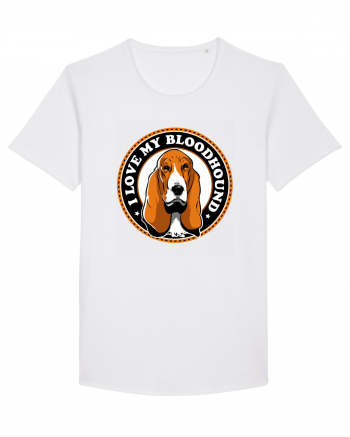 I Love My Bloodhound White