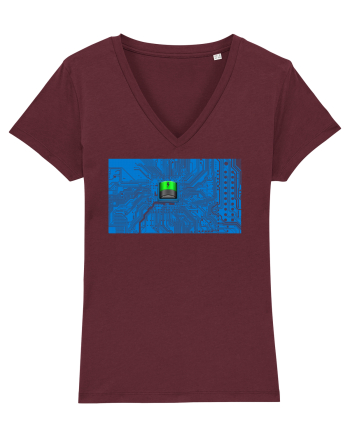 Circuit Board Burgundy