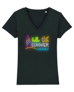 E vara ta Tricou mânecă scurtă guler V Damă Evoker