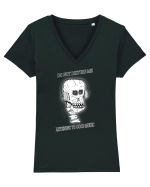 skull listening music Tricou mânecă scurtă guler V Damă Evoker