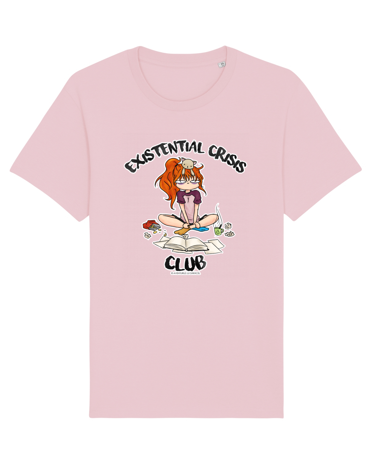 Tricou mânecă scurtă Unisex Rocker Cotton Pink