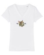 Catnip Tricou mânecă scurtă guler V Damă Evoker