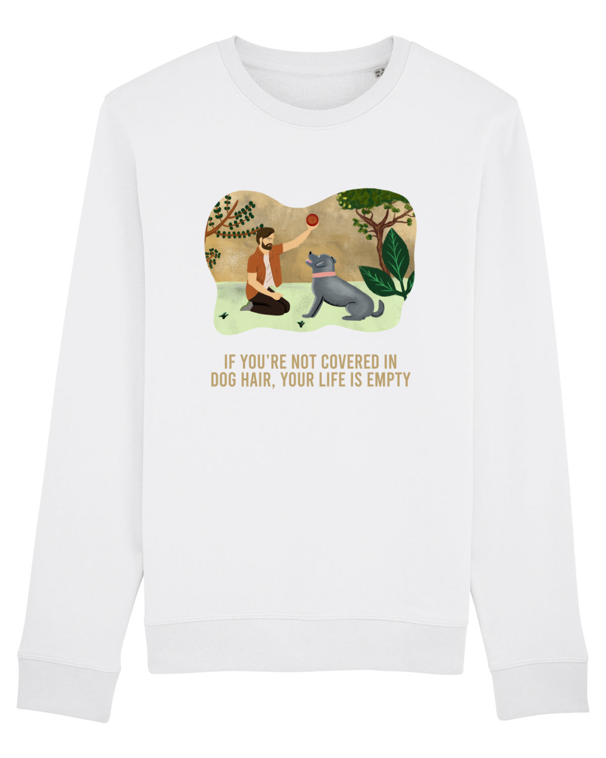 Bluză mânecă lungă Unisex Rise White