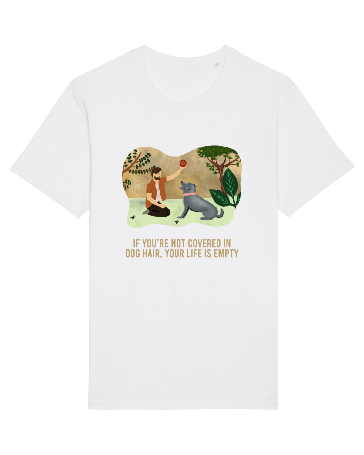 Tricou mânecă scurtă Unisex Rocker White