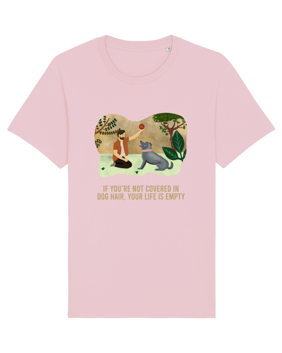 Tricou mânecă scurtă Unisex Rocker Cotton Pink