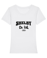 SHELBY COMPANY LIMITED Tricou mânecă scurtă guler larg fitted Damă Expresser