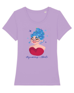 Varsator Aquarius Tricou mânecă scurtă guler larg fitted Damă Expresser