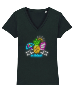 Vacanța perfectă Tricou mânecă scurtă guler V Damă Evoker