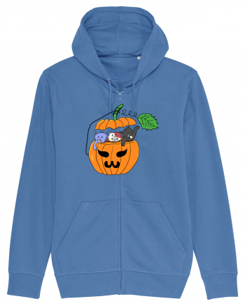 Cute halloween cats Bright Blue