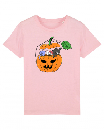 Cute halloween cats Cotton Pink