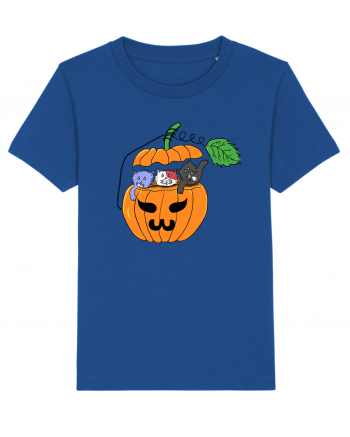 Cute halloween cats Majorelle Blue