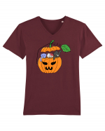 Cute halloween cats Tricou mânecă scurtă guler V Bărbat Presenter