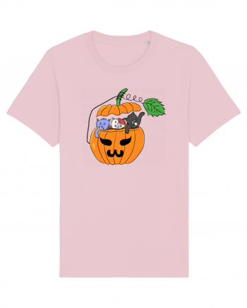 Cute halloween cats Cotton Pink