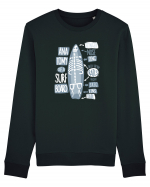 Anatomy Of A Surfboard Bluză mânecă lungă Unisex Rise