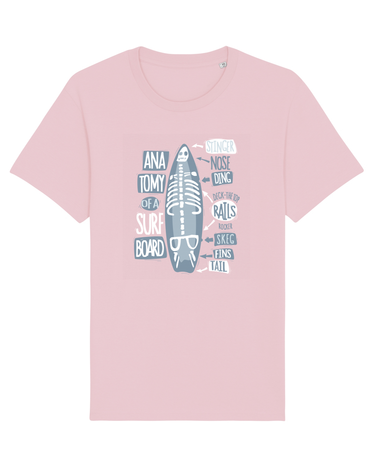 Tricou mânecă scurtă Unisex Rocker Cotton Pink