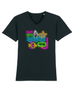 Relaxare de vacanță Tricou mânecă scurtă guler V Bărbat Presenter