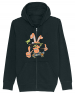 Bunny Skater Hanorac cu fermoar Unisex Connector