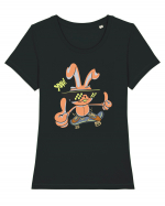 Bunny Skater Tricou mânecă scurtă guler larg fitted Damă Expresser