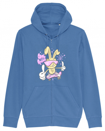 Cool Rabbit On Skateboard Bright Blue