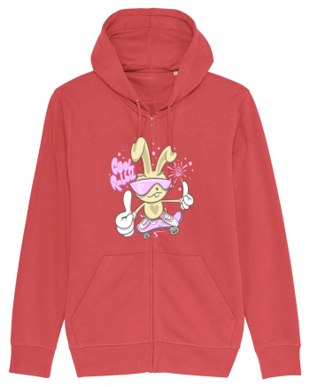 Cool Rabbit On Skateboard Carmine Red