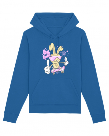 Cool Rabbit On Skateboard Royal Blue