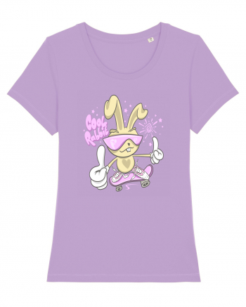 Cool Rabbit On Skateboard Lavender Dawn