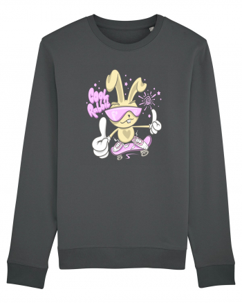 Cool Rabbit On Skateboard Anthracite