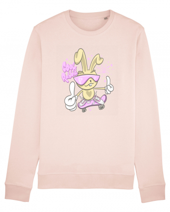 Cool Rabbit On Skateboard Candy Pink