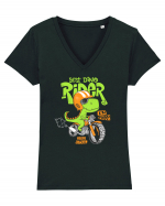 Dino Rider Tricou mânecă scurtă guler V Damă Evoker