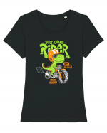 Dino Rider Tricou mânecă scurtă guler larg fitted Damă Expresser