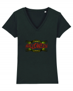 Halloween! Tricou mânecă scurtă guler V Damă Evoker