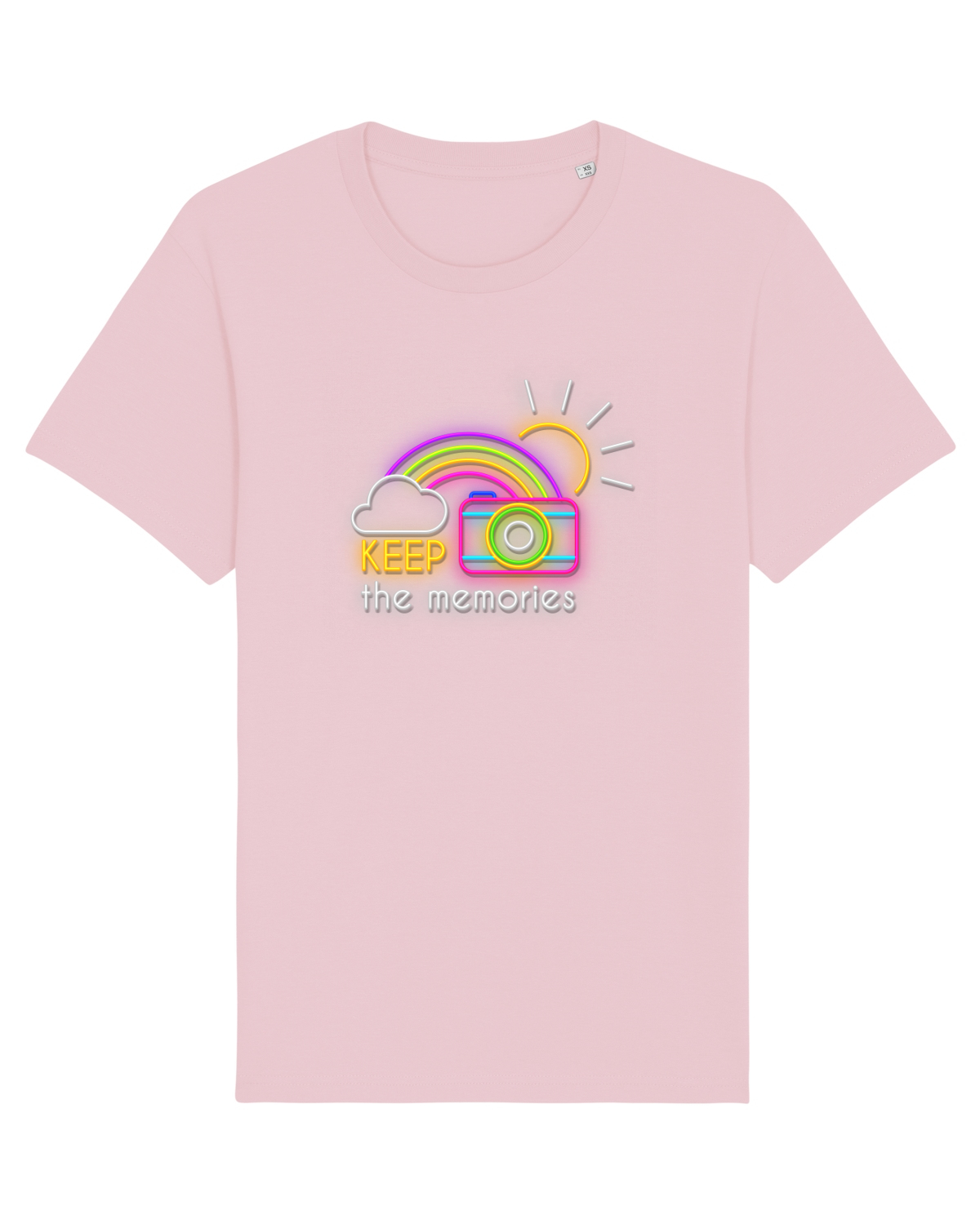 Tricou mânecă scurtă Unisex Rocker Cotton Pink