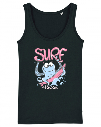 Hawaii Funny Octopus Surf Black