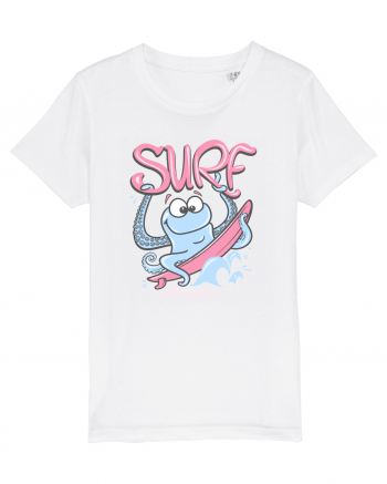 Hawaii Funny Octopus Surf White