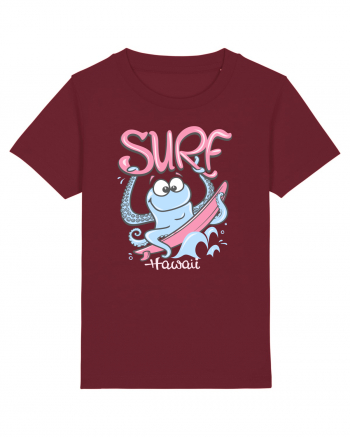 Hawaii Funny Octopus Surf Burgundy