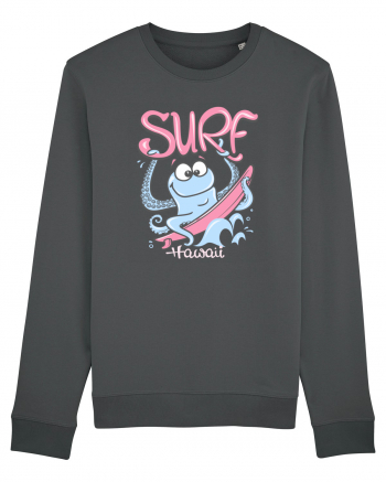 Hawaii Funny Octopus Surf Anthracite