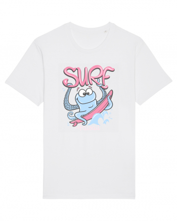 Hawaii Funny Octopus Surf White