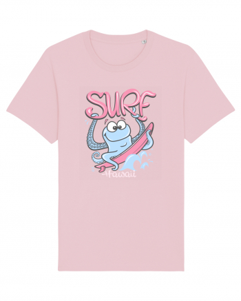 Hawaii Funny Octopus Surf Cotton Pink