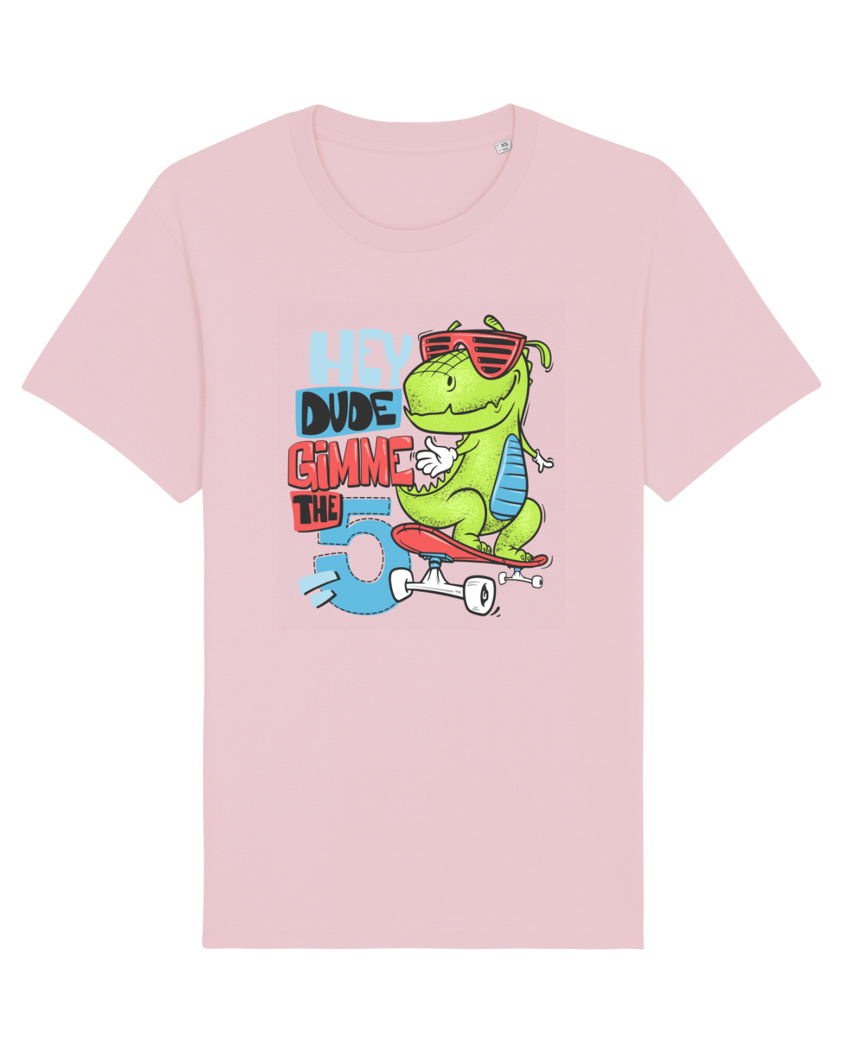 Tricou mânecă scurtă Unisex Rocker Cotton Pink